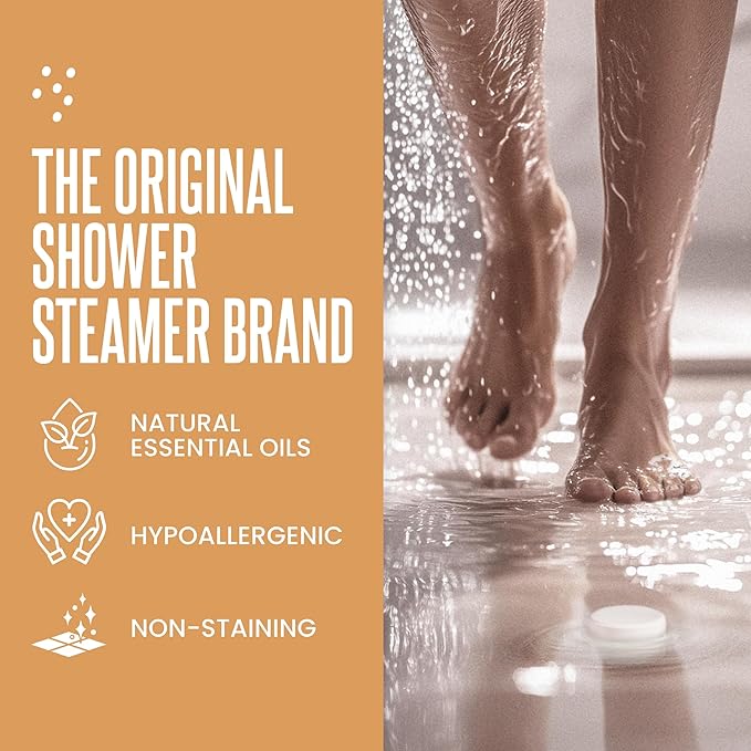 Cleverfy Citrus Shower Steamers Aromatherapy – Stocking Stuffers for Teen Girls, Women and Wife – Christmas Gifts for Teens and Women – White Elephant Gifts for Adults – 18 Tablets