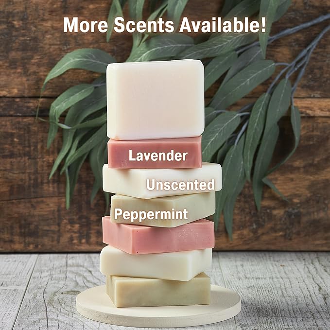 All Natural Rosemary Soap (Pack of 4) | Natural Soap for Women and Men for Body, Face, and Hands | Coconut & Almond Oils with Shea Butter & Premium Essential Oils