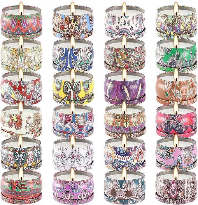 Candvent Calendar 2025 Adult Women, 24 Day ScentedCandle Countdown to Christmas Calendar with HolidayScents Xmas Suprise Gifts for Mom Grandmother Wife(24 Pack)