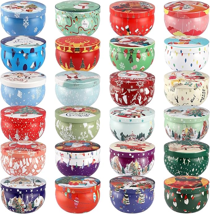 Christmas Candle Advent Calendar 2025 24 Days ScentedTumbler Candle Countdown to Xmas Natural Soy Wax,Christmas Gifts for Adult Women and Men Season & HolidayGifting
