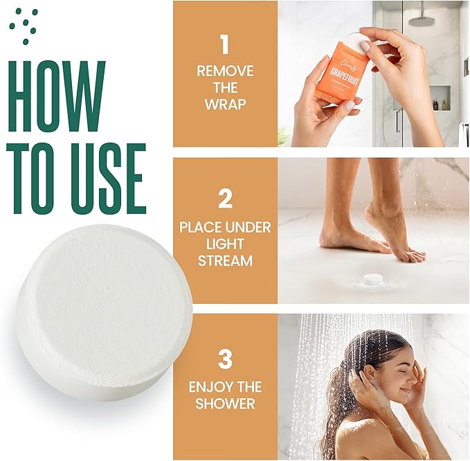 Cleverfy Citrus Shower Steamers Aromatherapy – Stocking Stuffers for Teen Girls, Women and Wife – Christmas Gifts for Teens and Women – White Elephant Gifts for Adults – 18 Tablets