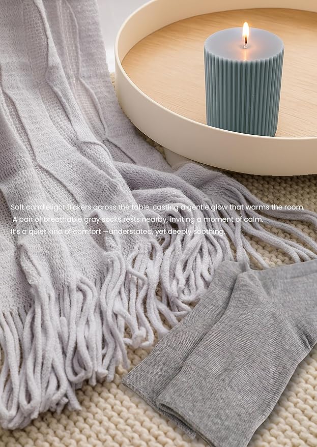 Get Well Soon Gift Basket for Women - Self Care Package - After Surgery, Sympathy Gift for Loss of Loved One, Thinking of You/ Mothers Day/ Grief /Bereavement /Miscarriage Gifts for Women (Light gray)