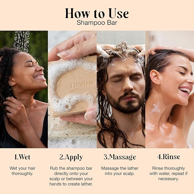 2 Pack Rice Water Shampoo and Conditioner Bar - 2x100g - Hair Soap with Spirulina Matcha Hyaluronic Acid Coconut - No Sulfates or Parabens - Bar shampoo and conditioner Set - Rice Soap for Hair Growth