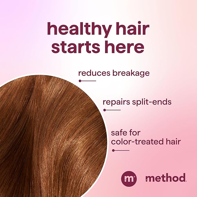 Method Volumizing Conditioner, Pure Peace with Rose, Peony, and Pink Sea Salt Scent Notes, Paraben and Sulfate Free, 13.5 oz (Pack of 1)