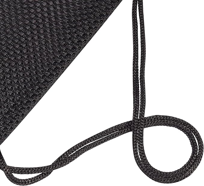 HAOGUAGUA 2-PACK Mesh Drawstring Bag, Mesh String Bag for Gym Laundry Seashell and Beach finds, Mushroom Hunting Bag