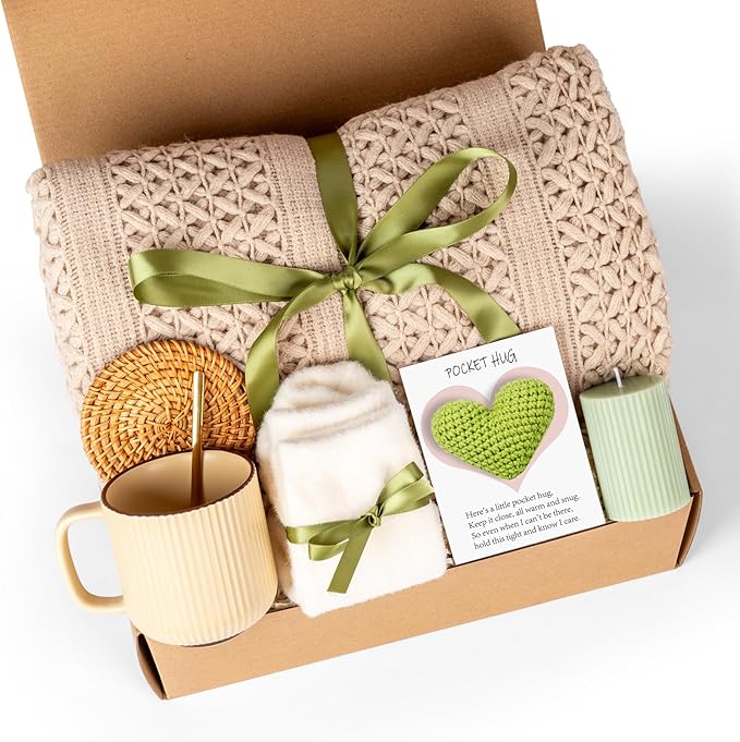 Self Care Gifts for Women Get Well Soon Gifts, Birthday Gifts Baskets Care Package for Women, Thinking of You Feel Better Inspirational Christmas Gifts for Mom Her Friend Sister Wife