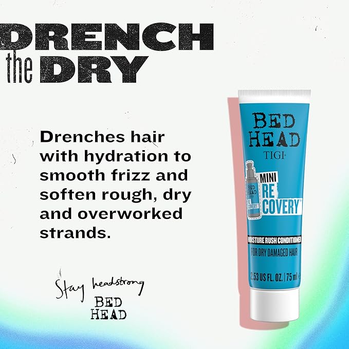 Bed Head by TIGI Recovery Conditioner, Travel Mini, 2.53 fl oz (Pack of 2)