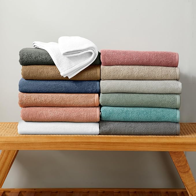 Great Bay Home Taupe Bath Sheets - 100% Cotton Oversized 2 Pack 68x35 Extra Large Towel Set - Absorbent, Quick-Drying, Durable Oversized Bath Towel for Bathroom Décor