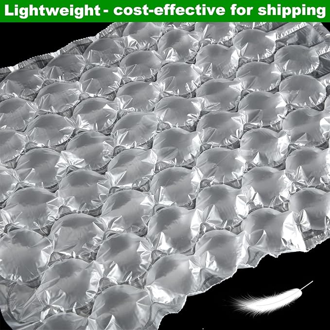 RHBLME 15.8 Inch Wide x 984 Feet Length Moving Bubble Shipping Wrap Roll, 300M Long Air Cushion Packing Inflatable Large Bubble Shipping Wrap for Moving Packing Mailing (Need Machine Inflate)