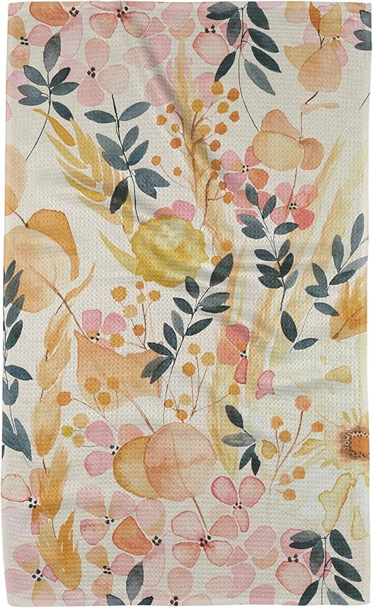 GEOMETRY Kitchen Tea Towels - Quick Dry Microfiber Dish Towels for Kitchen Sleepy Fields, 18" x 30" 1 Pack