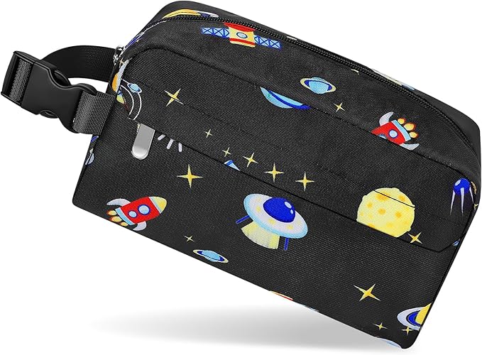 Small Insulated Snack Bag Lunch Box,Collapsible Reusable Small Lunch Bag with Snap Buckle Handle for Beach Travel Picnic,Planetary Astronauts 5-Can(3L)