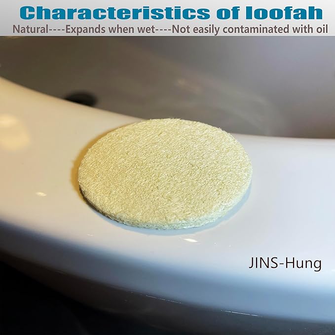 36 Pack Natural Loofah Sponge Exfoliating Face Pads - Facial Body Scrubbers Pad - When Bath Shower and Spa - Loofa Sponges Brush Scrub - Bulk Loofahs Scrubber - Cleansing Skin for Women and Men