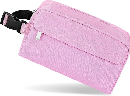 Small Insulated Snack Bag Lunch Box,Collapsible Reusable Small Lunch Bag with Snap Buckle Handle for Beach Travel Picnic,Pink 5-Can(3L)