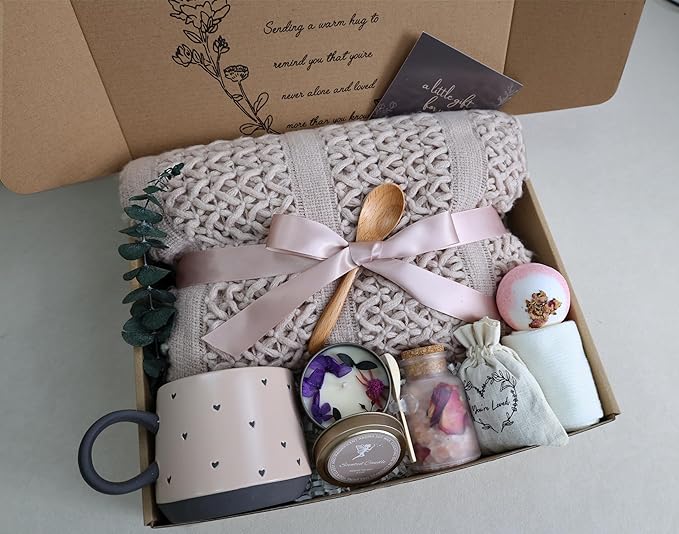 Thinking of You Gift Baskets for Women -Brithday Gift,Best Friend/Sister Gifts,/Self Care Package ,After Surgery, Sympathy Gifts, Get Well Soon Gift/ Grief /Bereavement /Miscarriage Gifts for Women