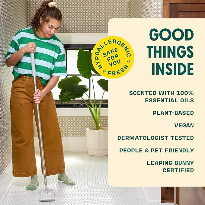 Aunt Fannie's Ultra Concentrated Floor Cleaner Vinegar Wash, Multi-Surface Solution For Mopping, Makes 16 Gallons, Bright Lemon Scent, 32 oz. (Pack of 1)