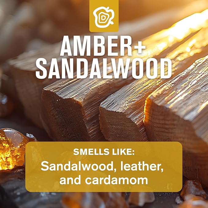 Every Man Jack Men's Bath and Body Gift Set - Amber + Sandalwood Scent - Clean Ingredients - Includes Hydrating Body Wash, 2-in-1 Shampoo, Aluminum-free Deodorant & Face Wash
