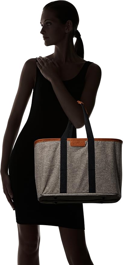 CleverMade EcoBasket Reusable Grocery Tote - Collapsible Storage Shopping Organizer - Heavy Duty Utility Bag Home