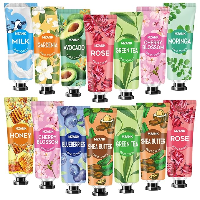 14 Pack Hand Cream for Dry Cracked Hands,Stocking Stuffers Gifts for Women Teengirls,Valentines Day Gifts,Bridesmaid Gifts,Nurse Appreciation Gifts,Teacher Appreciation Gifts,Hand Lotion Travel Size