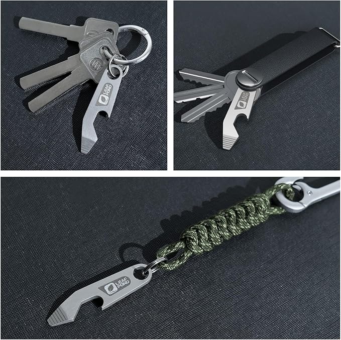 3-Pack Bottle Opener Keychain, EDC Pry Bar, Flathead Screwdriver Tip, Beer Opener Key Chain, Keychain Pry Bar, EDC Bottle Opener, Portable Key Tool, Stainless Steel Can Opener Keychain