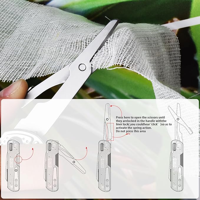 SQT2056 13-in-1 Multitool Knife with Glass Breaker, Survival Knife for Outdoor, Camping, Hiking, Emergency - Portable Scissors, Screwdrivers, Can Opener for EDC, Work & Adventure