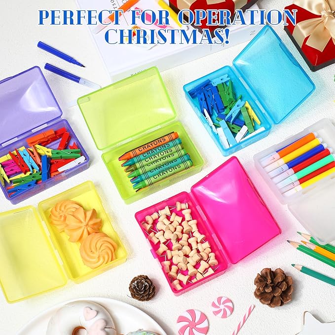 36 Pcs Travel Soap Container Portable Plastic Soap Boxes Bulk with Lid Homeless Donations Bulk Gym Shower Tour Groups Hotel Outdoor Camping (Mixing Colors)