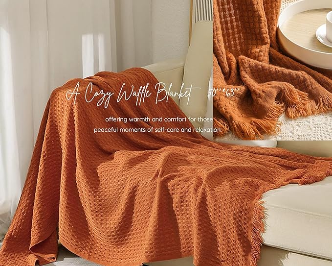 Get Well Soon Gift Baskets for Women - Self Care Package - After Surgery, Sympathy Gifts, Thinking of You/Grief/Bereavement/Miscarriage Gifts for Women(Burnt Orange)