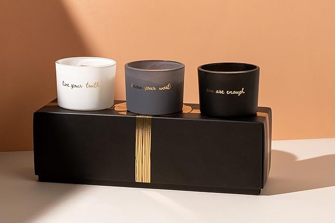 Aromatherapy Candle Gift Set – Natural Soy Scented Candles for Stress Relief & Relaxation – Long Lasting, Non-Toxic, Ideal for Women, Birthday, Spa, Home Décor