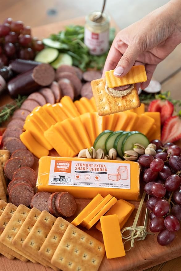 Farmers Market, Gluten Free, Keto, Paleo, Low Sodium, Zero Sugar, Wisconsin Cheese Gift Sets, 6oz 4 Count