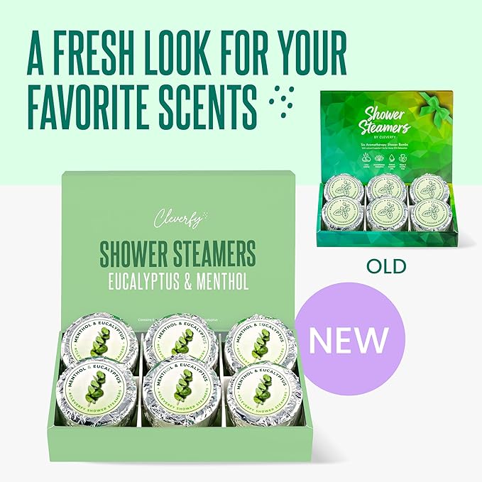 Cleverfy Shower Steamers Aromatherapy – Stocking Stuffers for Teen Girls, Women and Wife – Christmas Gifts for Teens and Women – White Elephant Gifts for Adults – 6 Tablets