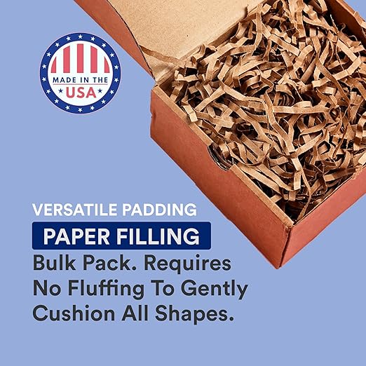 BOX USA 10 lb. Green Crinkle Paper Packing, Shipping, and Moving Box Filler Shredded Paper for Box Package, Basket Stuffing, Bag, Gift Wrapping, Holidays, Crafts, and Decoration