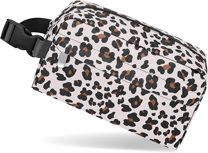 Small Insulated Snack Bag Lunch Box,Collapsible Reusable Small Lunch Bag with Snap Buckle Handle for Beach Travel Picnic,Leopard Print 5-Can(3L)