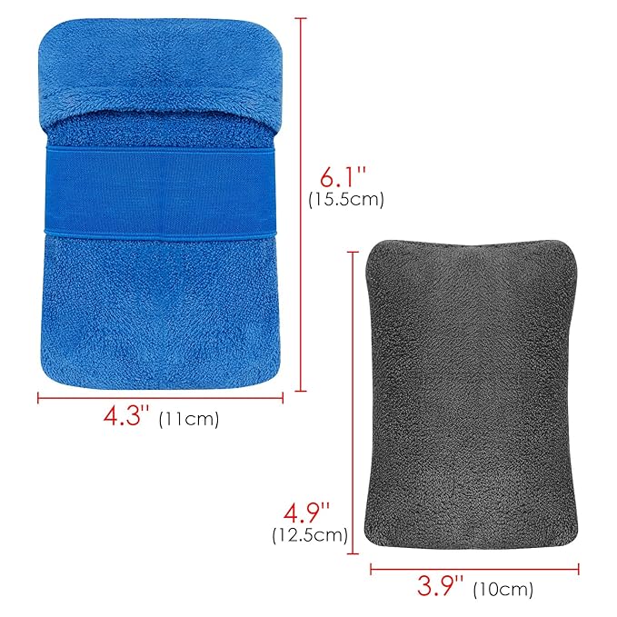 4 PCS Cotton Soap Bag, Foaming and Drying The Soap, Shower Bar Soap Pouch Scrubber for Men and Women (Blue & Grey)