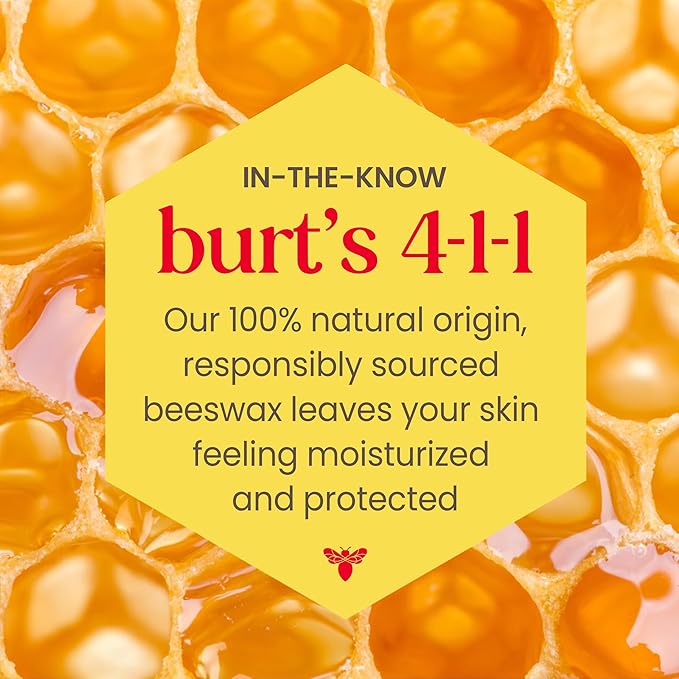 Burt's Bees Shimmer Lip Tint Set, Tinted Lip Balm Stick, Moisturizing for All Day Hydration with Natural Origin Glowy Pigmented Finish & Buildable Color, Rhubarb (4-Pack)