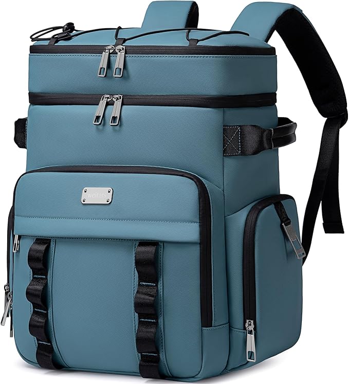 Weitars Insulated Cooler Backpack,Double Deck Waterproof Soft Cooler Bag,Backpack Coolers Leak Proof Lunch Backpack for Men Women for Travel,Camping,Picnic,Beach,Picnic,Outdoor 31L/52 Can