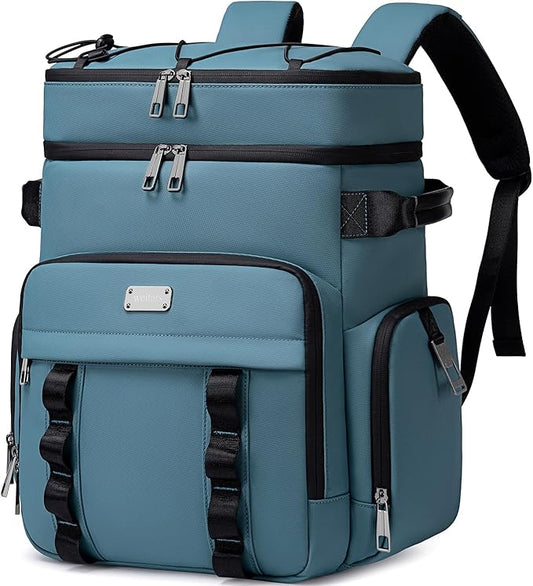 Weitars Insulated Cooler Backpack,Double Deck Waterproof Soft Cooler Bag,Backpack Coolers Leak Proof Lunch Backpack for Men Women for Travel,Camping,Picnic,Beach,Picnic,Outdoor 31L/52 Can