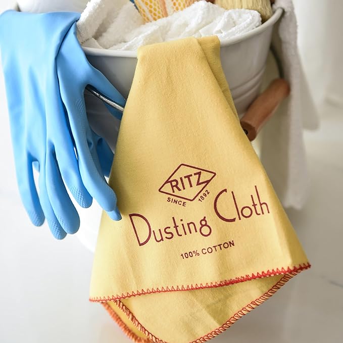 Ritz Duvateen Flannel Dusting Cloth, 6-Pack, Yellow