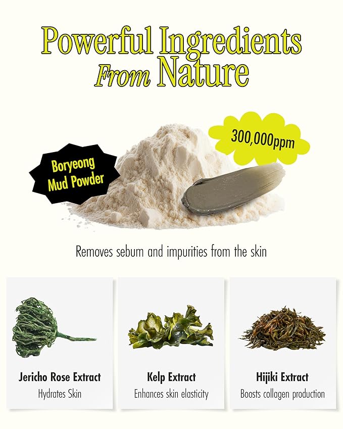 BRMUD Relief Mud Mask | Celeb's Choice Mud Mask - Body Mud Hydrating & Moisturizing Deep Pore Cleanser Face & Body Mask w/ 91.8% Nature-Derived Ingredients - K Beauty Body Mud (3.72 fl oz)