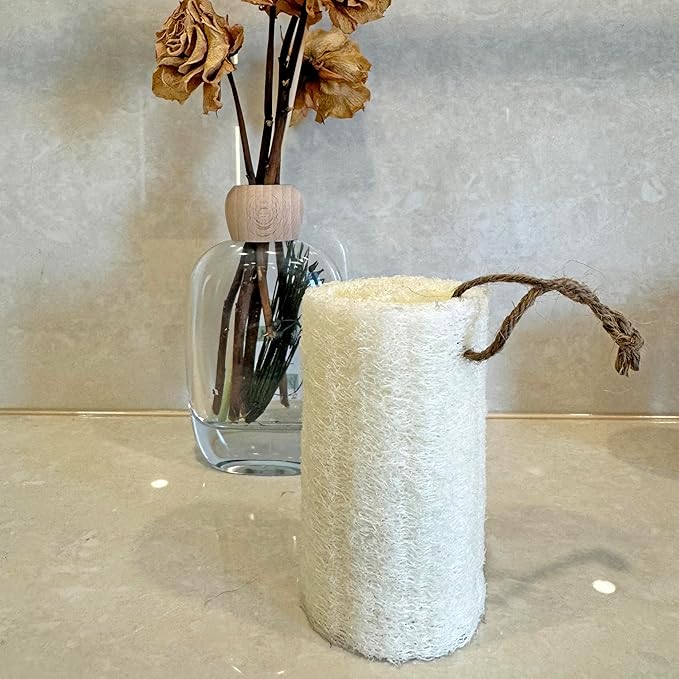 4" Natural Loofah Exfoliating Body Sponge Scrubber for Skin Care in Bath Spa Shower Pack of 12