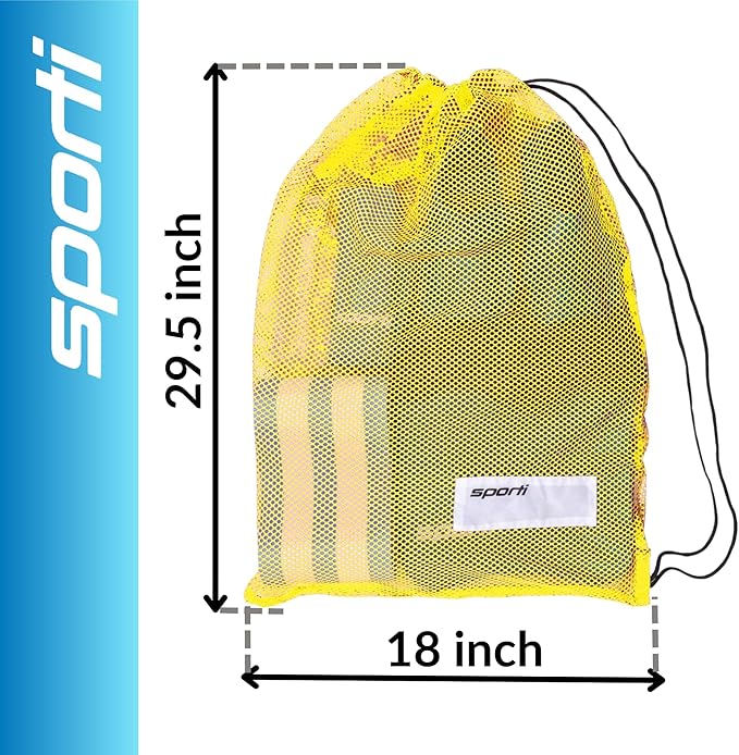 Sporti Swimming Equipment Bags, Mesh Drawstring Backpack,Swim Bag for Swimmers,Mesh Backpack for Beach