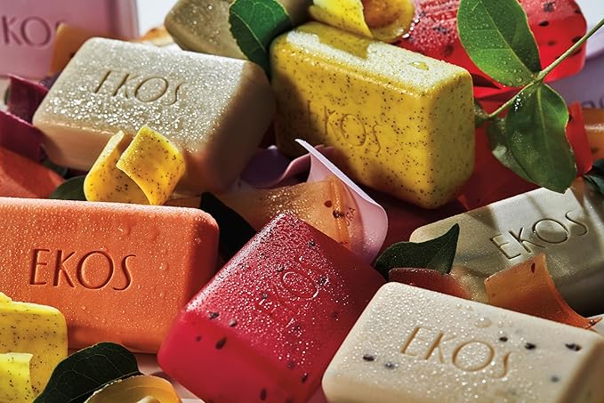 Natura - Ekos Castanha (Brazil Nut) Creamy Bar Soap Set (4 Pack) - 4 Creamy Soap Bars - 97% Natural - 100% Pure Plant Based Oils - Vegan Skin Care - Brazilian Beauty Secrets - Self Care - 3.5oz (100g)