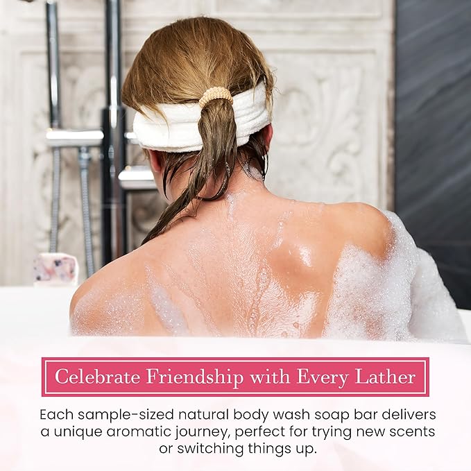 FinchBerry Thank You for Being a Friend Gift Set – Best Friends & Friendship Gifts for Women & Men – Includes 4 Handmade Natural Bar Soaps (4.5 oz Each)