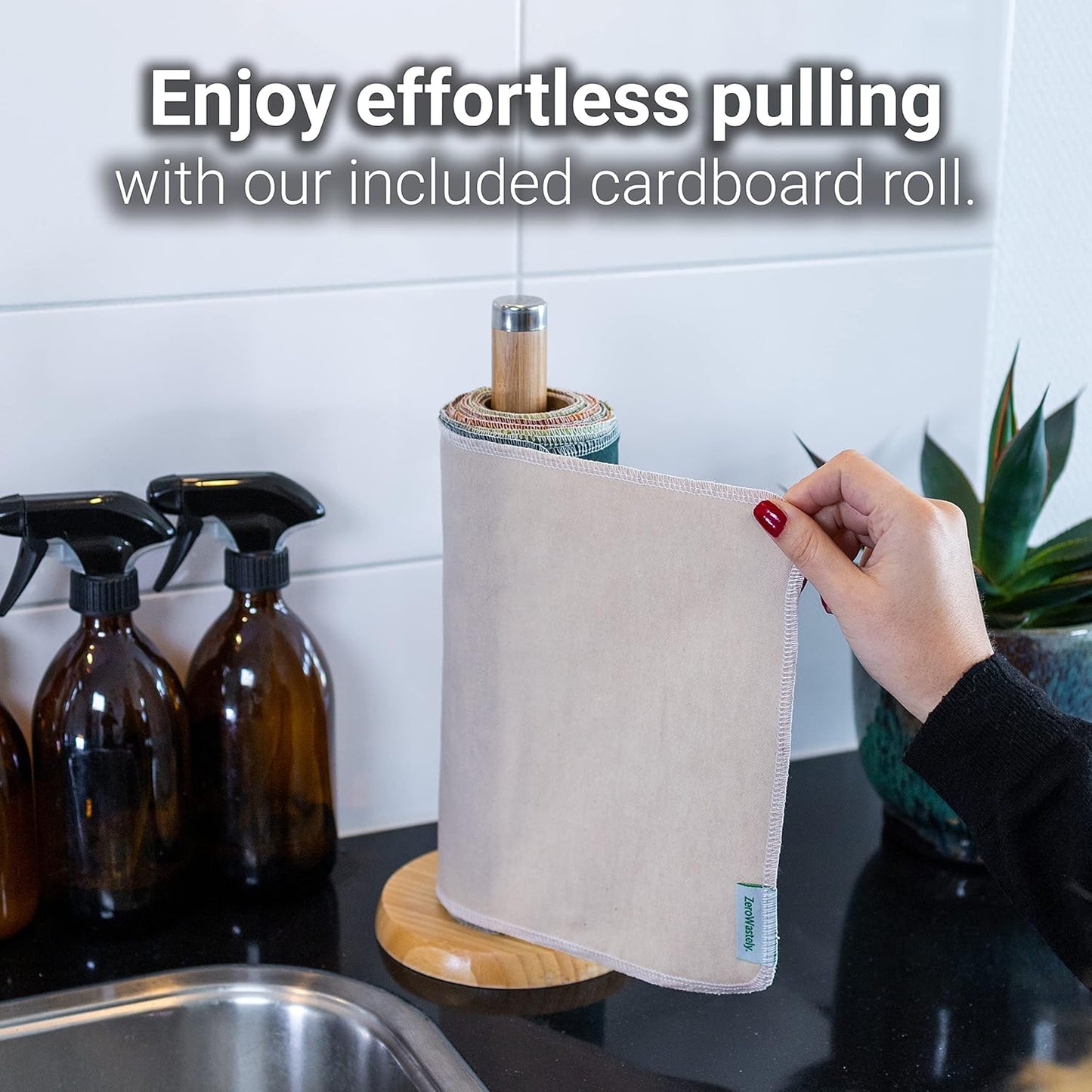 Reusable Paper Towels - Value Pack of 24 Paperless Paper Towels! - 100% Cotton