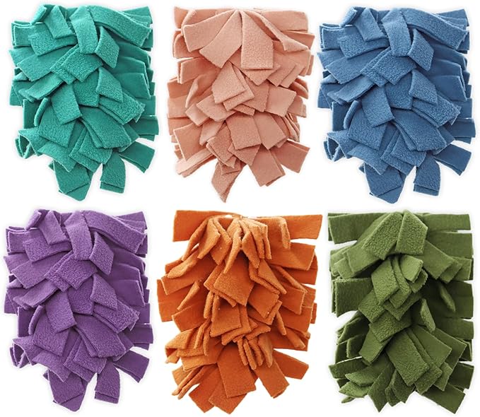 6 Layer Fleece Duster Refills for Swiffer Hand Duster, Zero Waste, Reusable and Washable Replacement Dusters for Cleaning Ceiling Fan Hardwoods (6 Pack-Multicolour-B)
