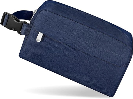 Small Insulated Snack Bag Lunch Box,Collapsible Reusable Small Lunch Bag with Snap Buckle Handle for Beach Travel Picnic,Dark Blue 5-Can(3L)