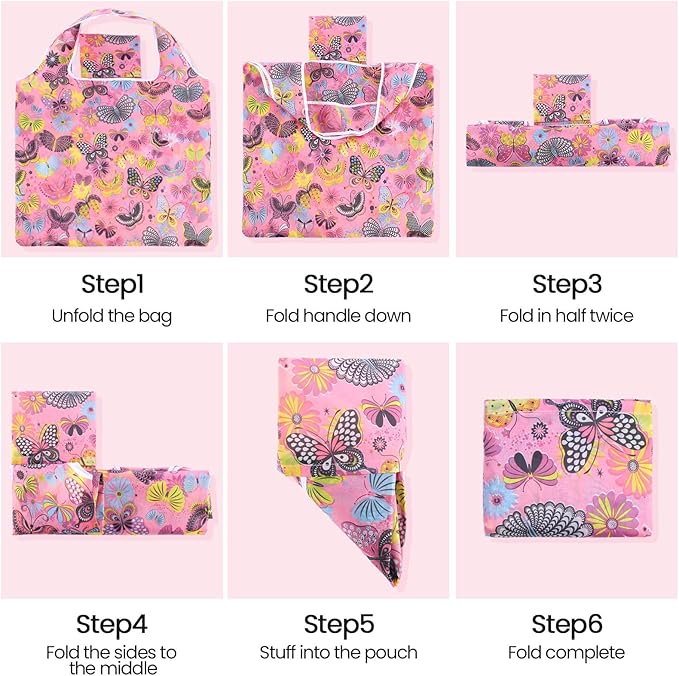 Paterr 50 Pack Reusable Grocery Bags Foldable Shopping Bags Bulk Washable Grocery Tote with Carry Pouch for Groceries