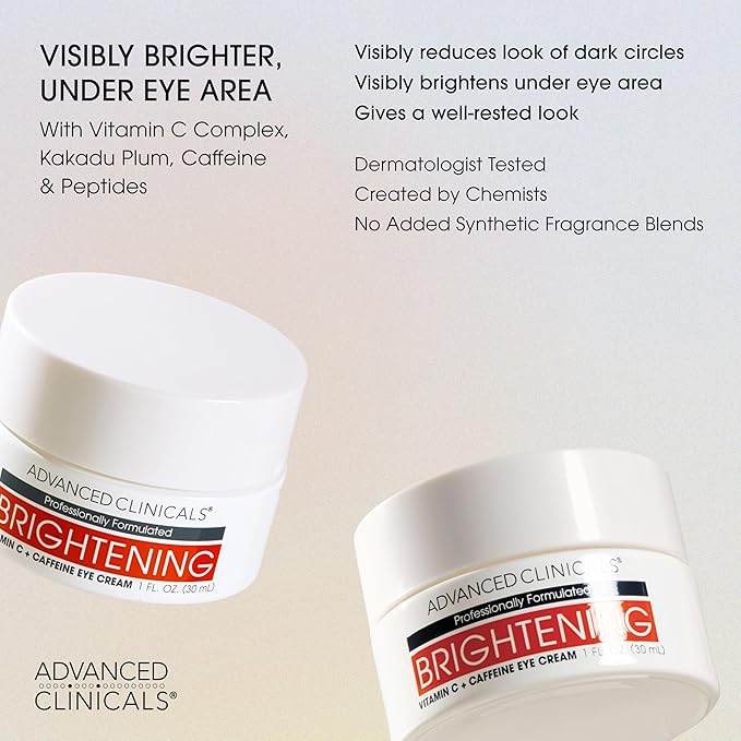 Advanced Clinicals Day-To-Night 6 Piece Skin Care Set Gift Box | (AM) Vitamin C + (PM) Retinol Face Serum, Under Eye Cream, & Travel Size Body Cream | Anti Aging Skincare Set Gift For Women & Men