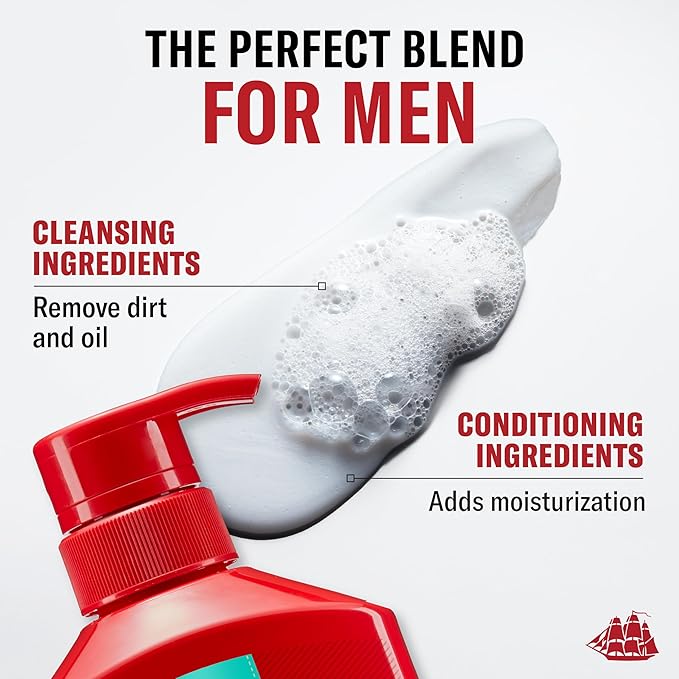 Old Spice Pure Sport 2-in-1 Shampoo and Conditioner Set for Men, Healthier, Fuller, More Moisturized Looking Hair, 29.2 Fl Oz Each, Twin Pack