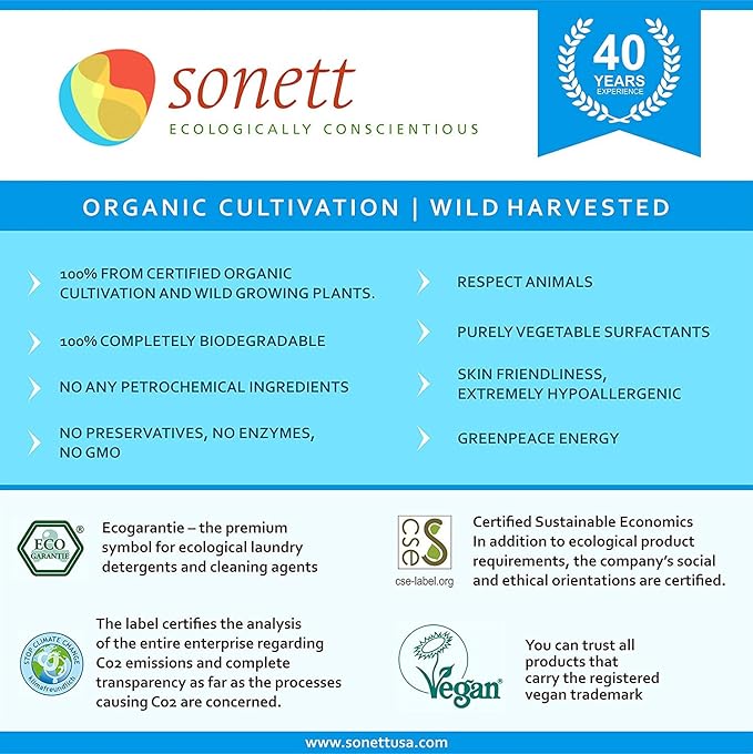 Sonett Organic Biodegradable Scouring Powder (Scouring Powder, 1 Count) Certified Organically Grown