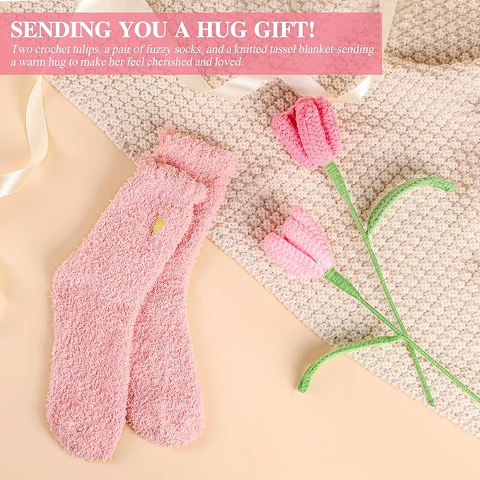 Birthday Gifts for Women - 13PCS Unique Happy Birthday Gifts Basket for Mom Her Best Friend Sister Wife Girlfriend Coworker - Relaxing Spa Self Care Package Get Well Soon Gifts Set (Rose)