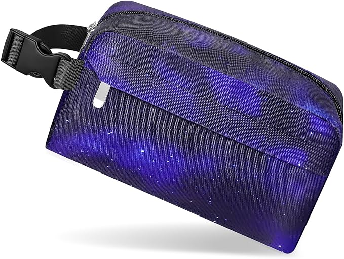 Small Insulated Snack Bag Lunch Box,Collapsible Reusable Small Lunch Bag with Snap Buckle Handle for Beach Travel Picnic,Starlit Sky 5-Can(3L)